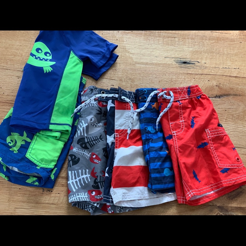Boys bathing suit lot